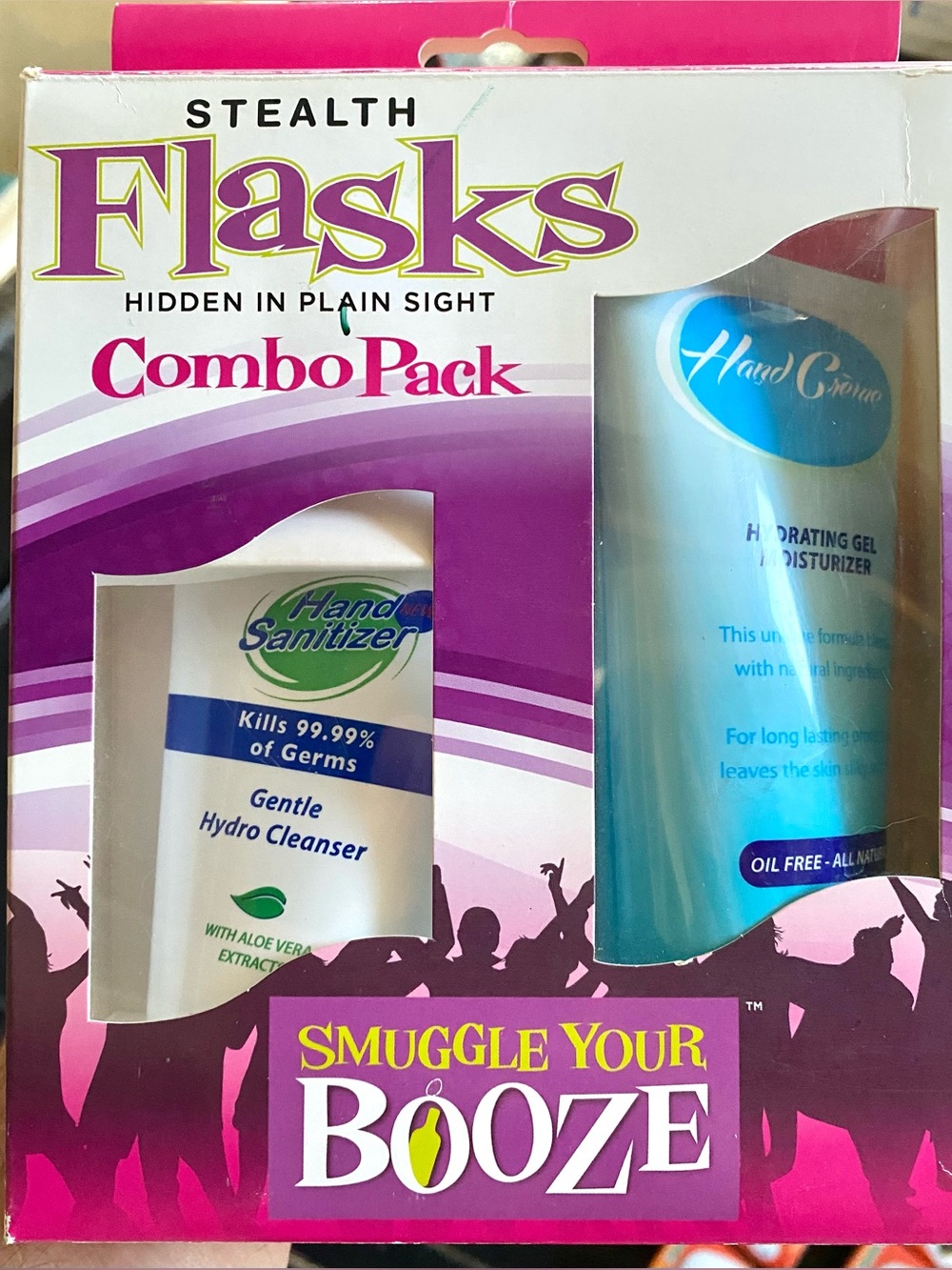 Smuggle Your Booze Hand Creme & Sanitizer Combo Pack Flasks - Picture 2 of 7